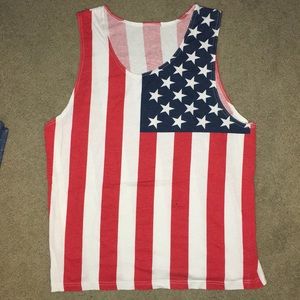 American Apparel USA Flag Tank Top